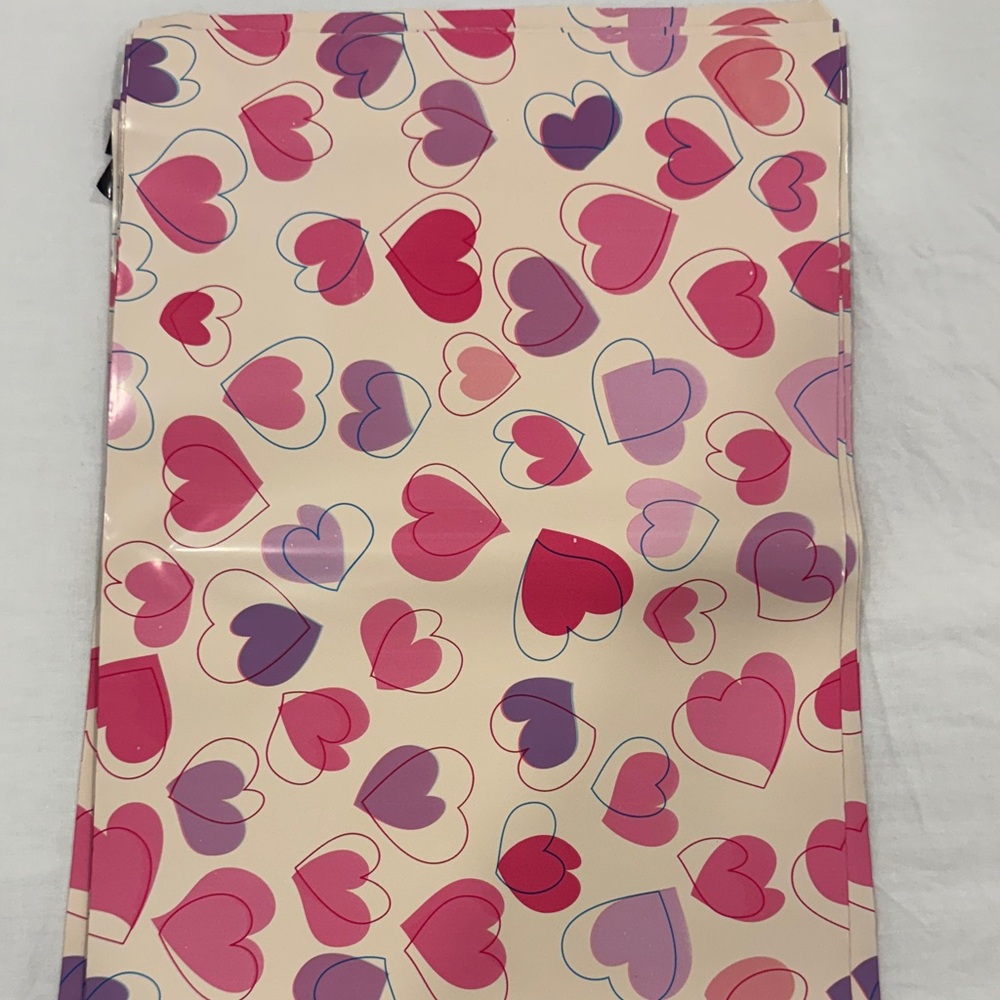 Heart Patterned Poly mailers 10x13 Bundle of 50